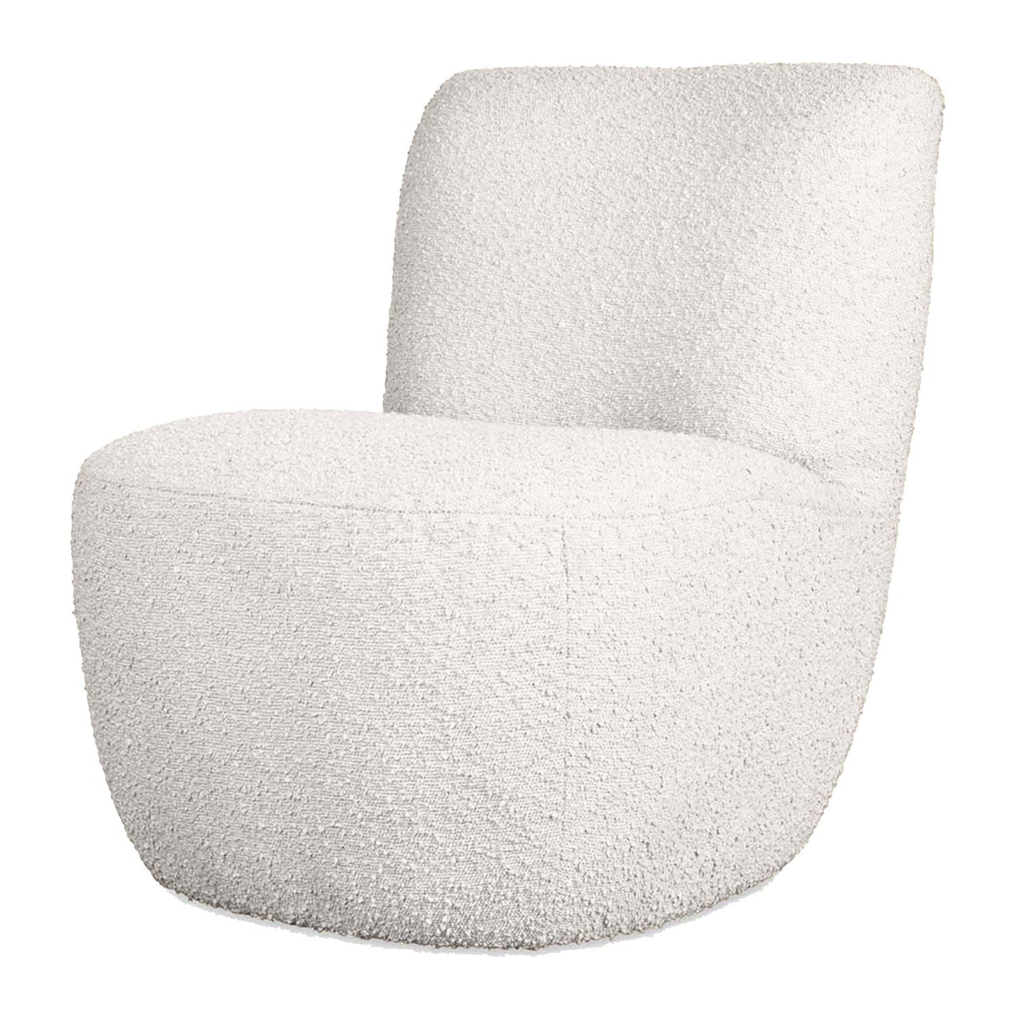 Japandi Fauteuil Eve - Bouclé Wit