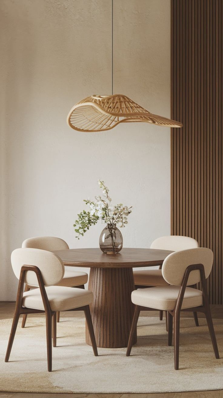 Ronde Japandi Eettafels