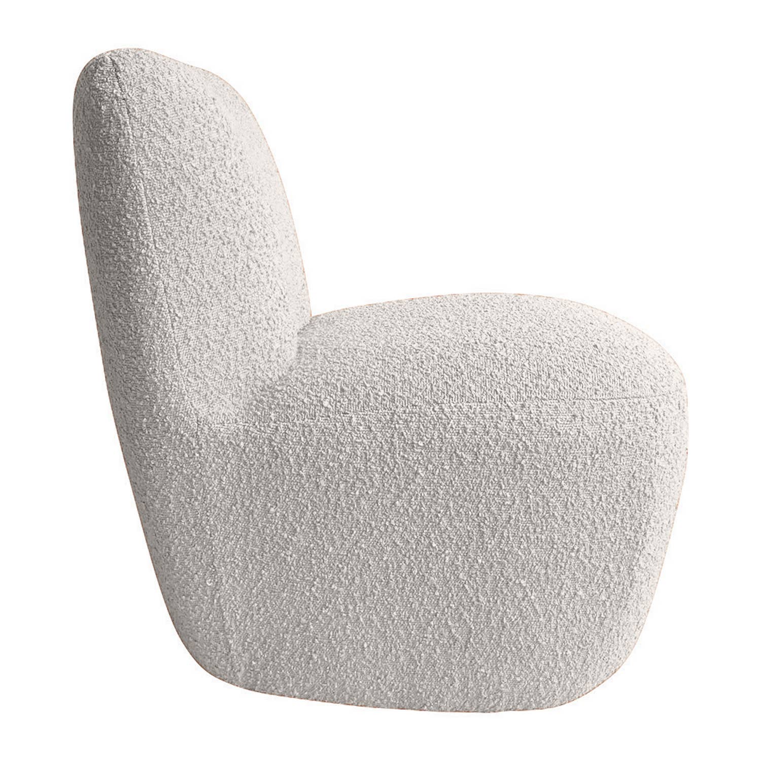 Japandi Fauteuil Eve - Bouclé Wit