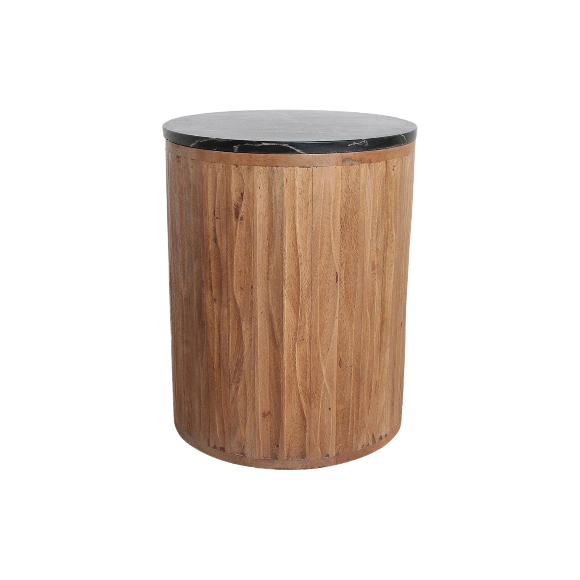 Ronde Bijzettafel Langkawi Marmer Zwart - Bijzettafel