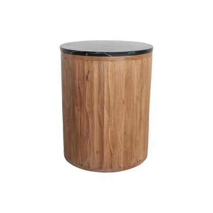 Ronde Bijzettafel Langkawi Marmer Zwart - Bijzettafel