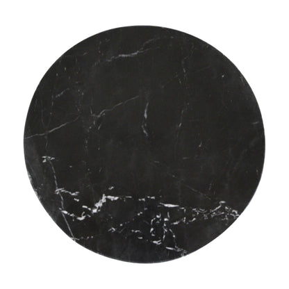 Lampung bijzettafel marmer zwart – 40x40x50 cm - Bijzettafel - afbeelding 3