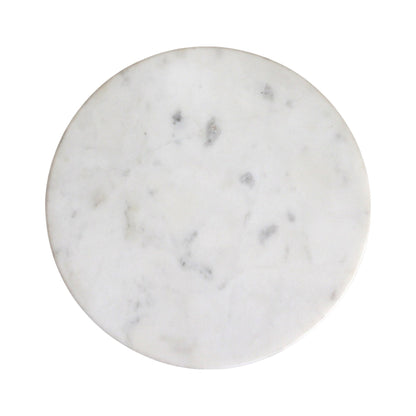 Atjeh bijzettafel marmer wit – 40x40x50 cm - Bijzettafel - afbeelding 3