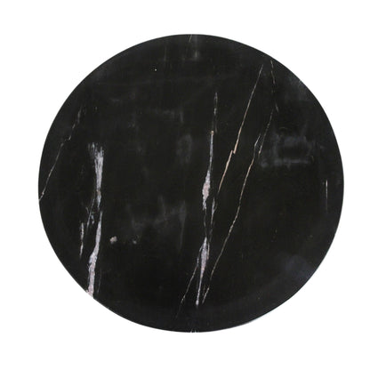 Sabah Bijzettafel Marmer Zwart – 40x40x50 cm - Bijzettafel - afbeelding 3