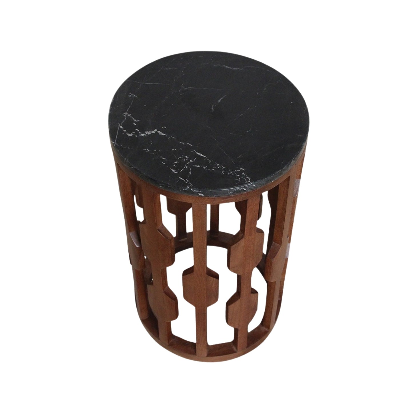 Lampung bijzettafel marmer zwart – 40x40x50 cm - Bijzettafel - afbeelding 6