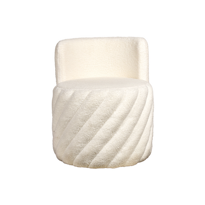 Japandi Draaistoel Alex - Teddy Wit