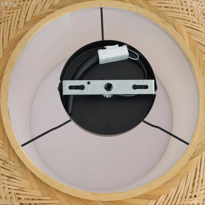 Japandi plafondlamp Liva bamboe in hal