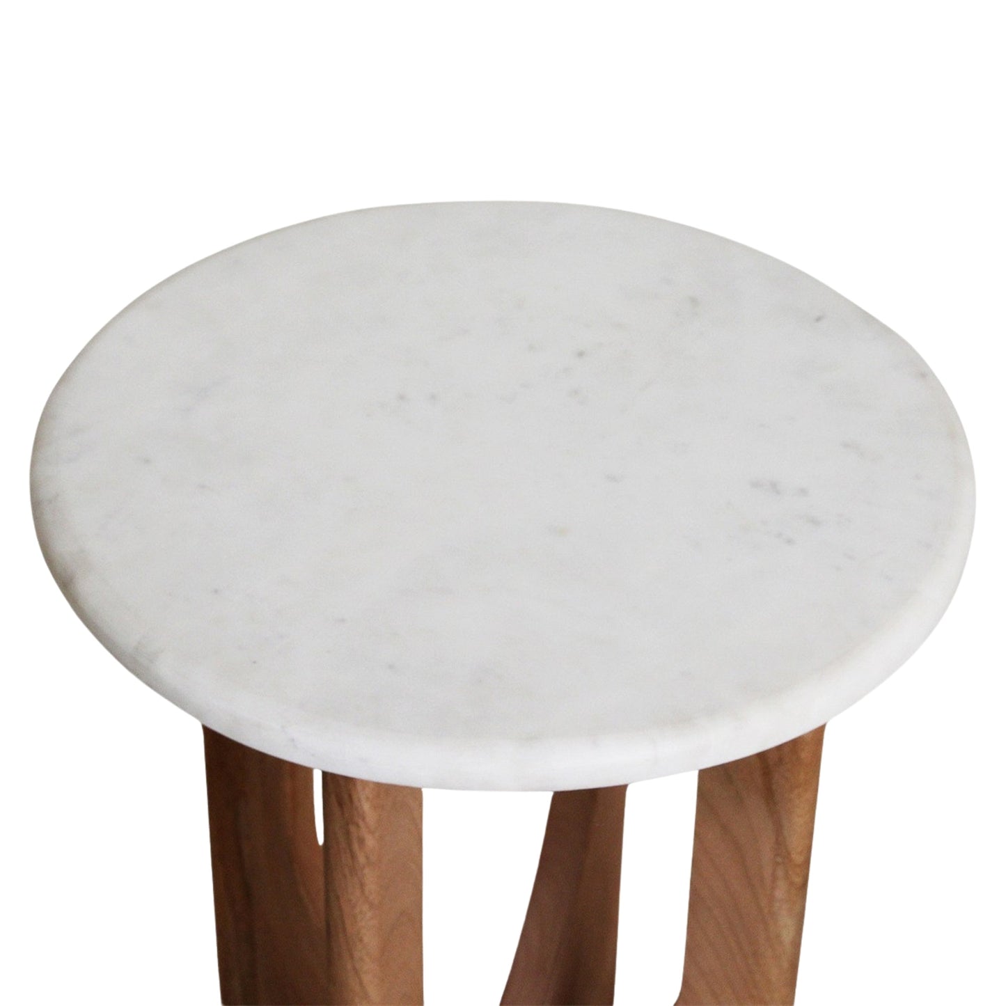 Kuching Bijzettafel Marmer Wit - Bijzettafel - afbeelding 7