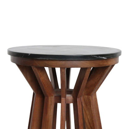 Sabah Bijzettafel Marmer Zwart – 40x40x50 cm - Bijzettafel - afbeelding 11