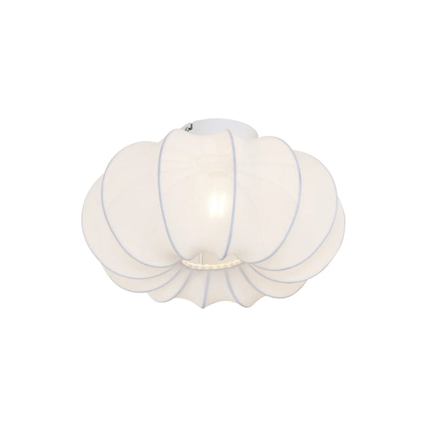 Japandi plafondlamp Plu Asyesha wit detail bloembladen