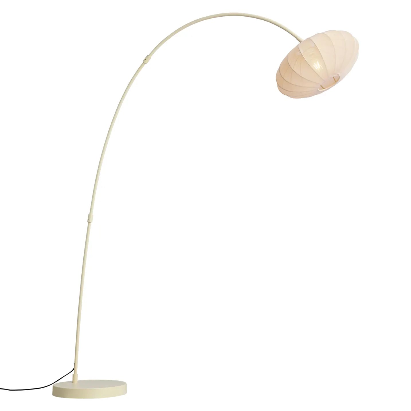 Japandi booglamp Bida beige zijaanzicht