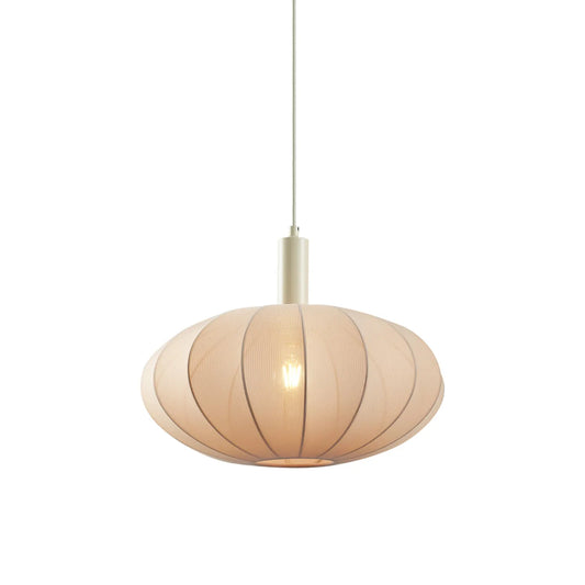 Japandi hanglamp Bida beige detail stoffen kap