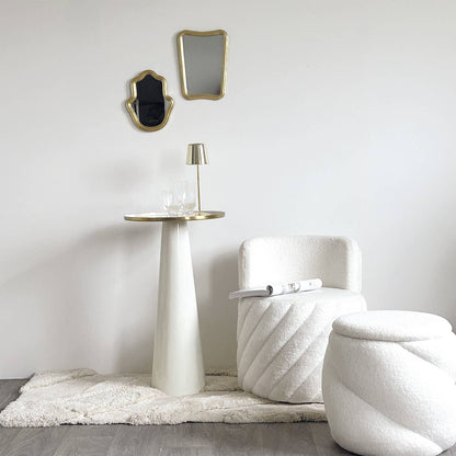 Japandi Draaistoel Alex - Teddy Wit