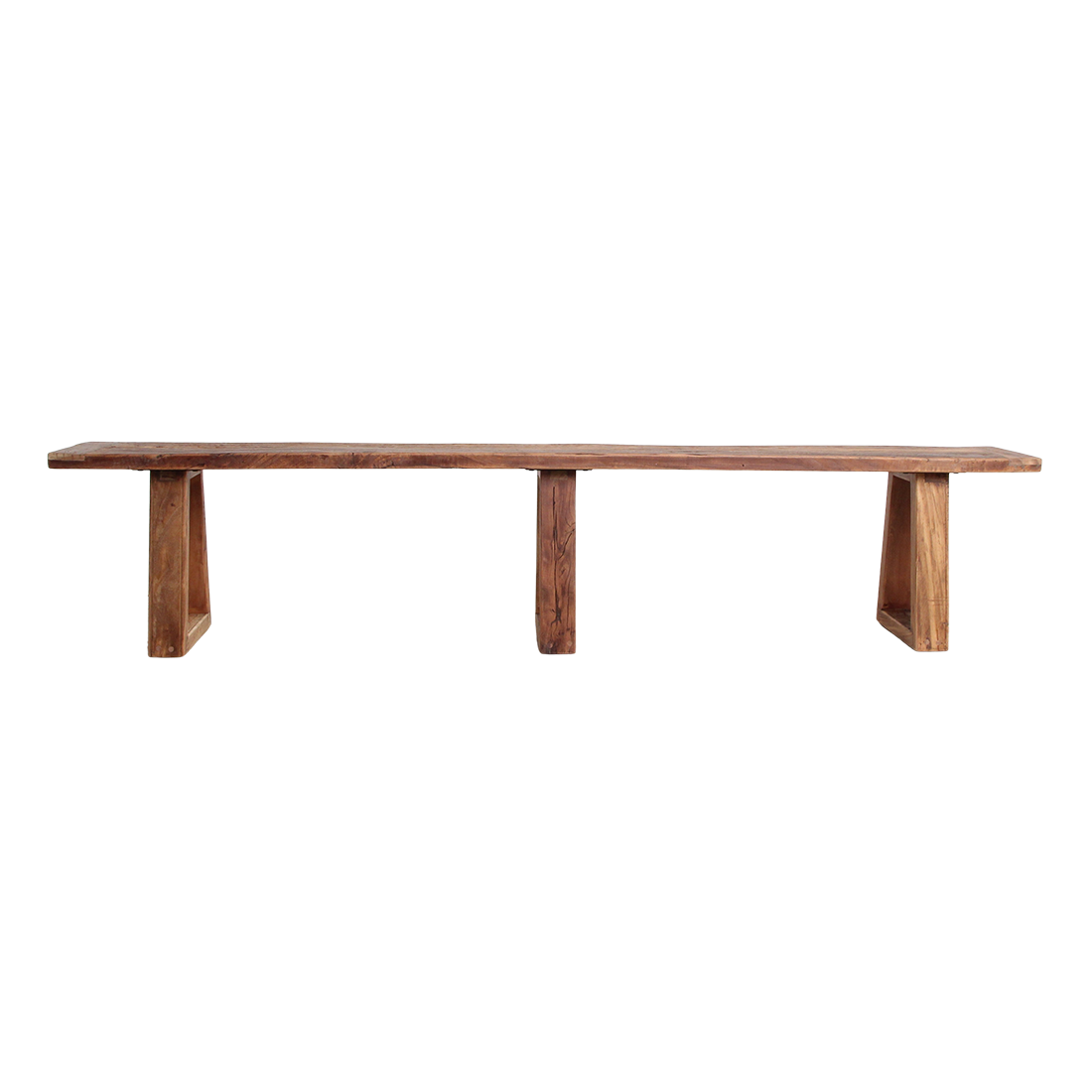 Teakhouten Eetkamerbank Farmwood 200cm - Eetkamerbank - afbeelding 3