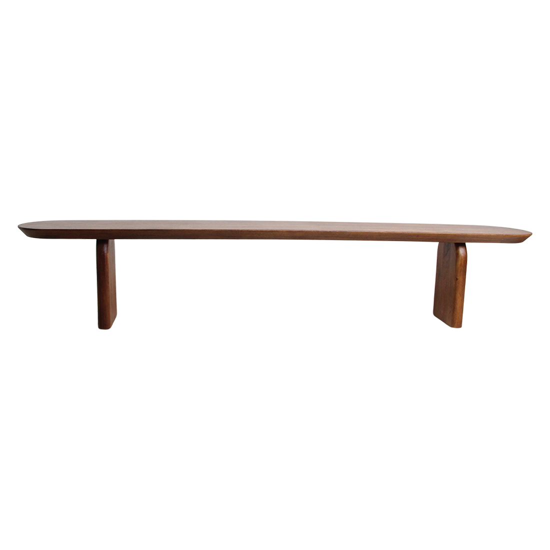 Eetkamerbank Bullnose Bruin Mangohout 240cm - Eetkamerbank - afbeelding 5