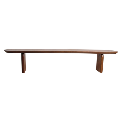 Eetkamerbank Bullnose Bruin Mangohout 240cm - Eetkamerbank - afbeelding 5