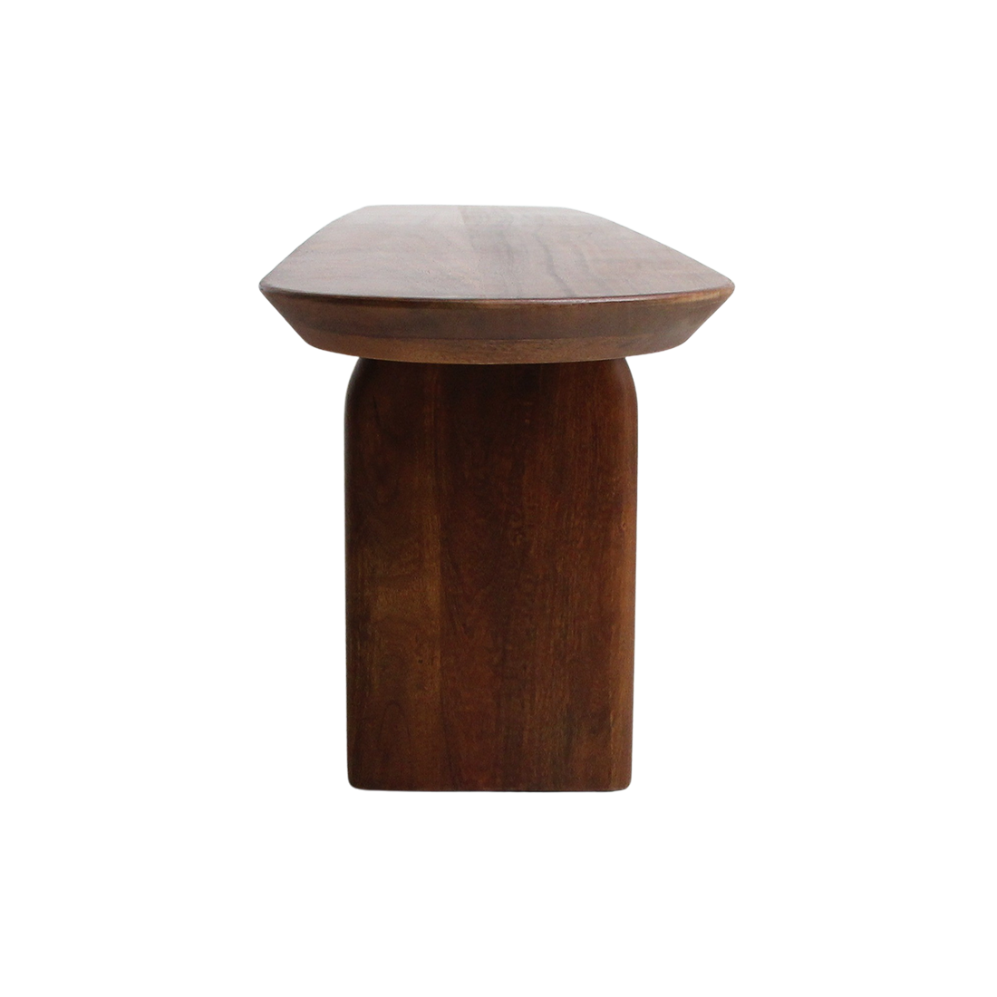 Eetkamerbank Bullnose Bruin Mangohout 240cm - Eetkamerbank - afbeelding 6