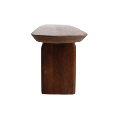 Eetkamerbank Bullnose Bruin Mangohout 240cm - Eetkamerbank - afbeelding 6