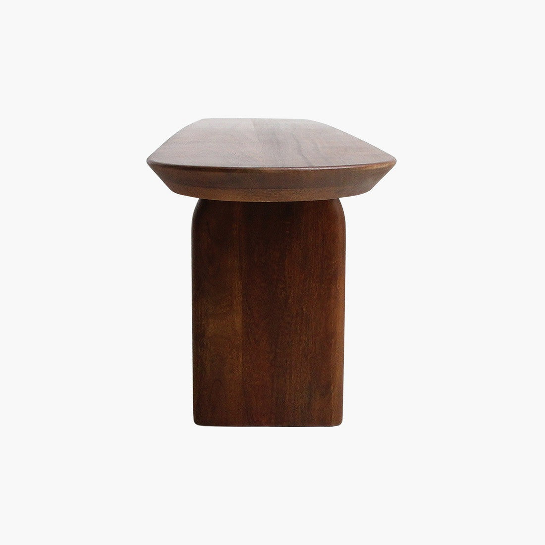 Eetkamerbank Bullnose Bruin Mangohout 240cm - Eetkamerbank - afbeelding 11