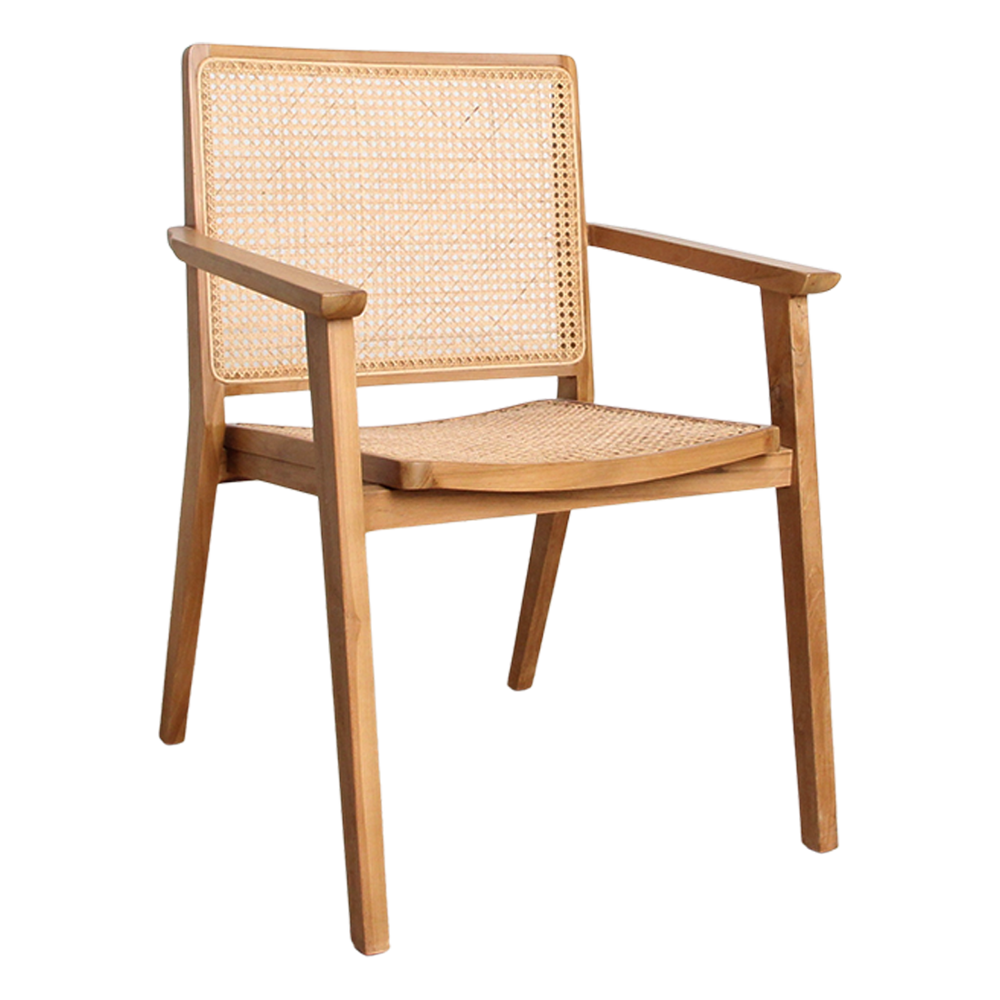 Set van 2 Eetkamerstoelen Nova Teak - Eetkamerstoel