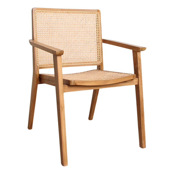 Set van 2 Eetkamerstoelen Nova Teak - Eetkamerstoel