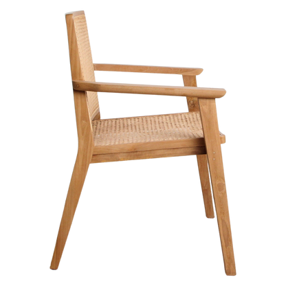 Set van 2 Eetkamerstoelen Nova Teak - Eetkamerstoel - afbeelding 3