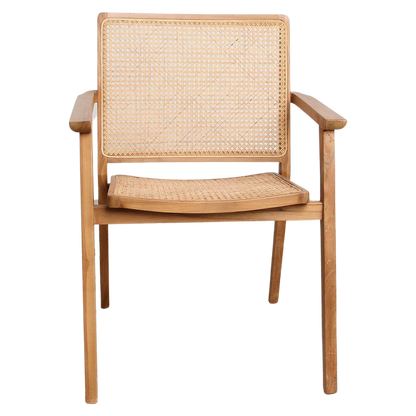 Set van 2 Eetkamerstoelen Nova Teak - Eetkamerstoel - afbeelding 5