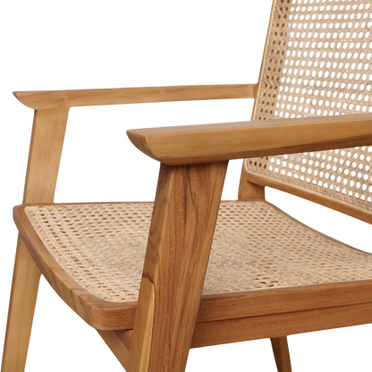 Set van 2 Eetkamerstoelen Nova Teak - Eetkamerstoel - afbeelding 8