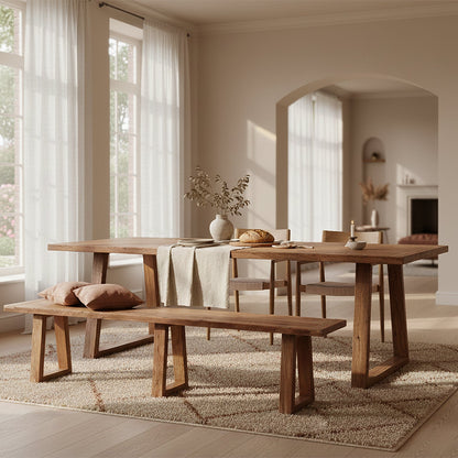 Teakhouten Eettafel Farmwood 200cm - Eetkamertafel - afbeelding 5