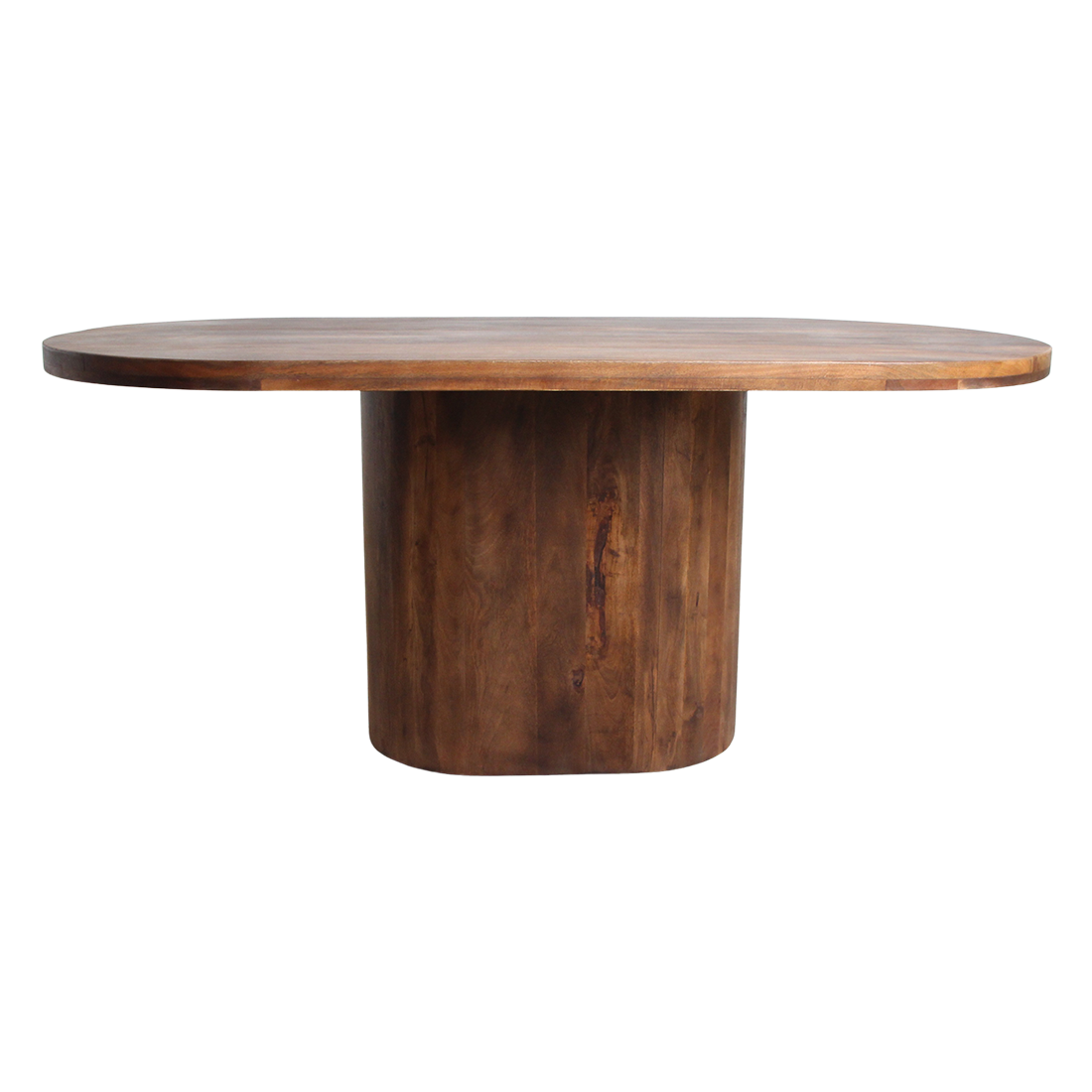 Bullnose Oblong Mangohouten Eettafel Ovaal - 240 cm - Eetkamertafel - afbeelding 5