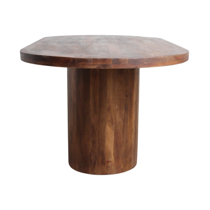 Bullnose Oblong Mangohouten Eettafel Ovaal - 240 cm - Eetkamertafel - afbeelding 6
