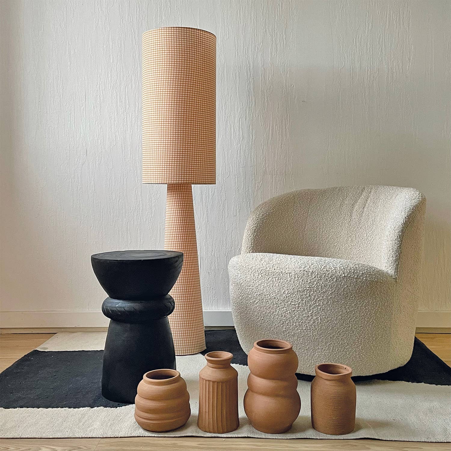 Japandi Fauteuil Walter - Draai Wit