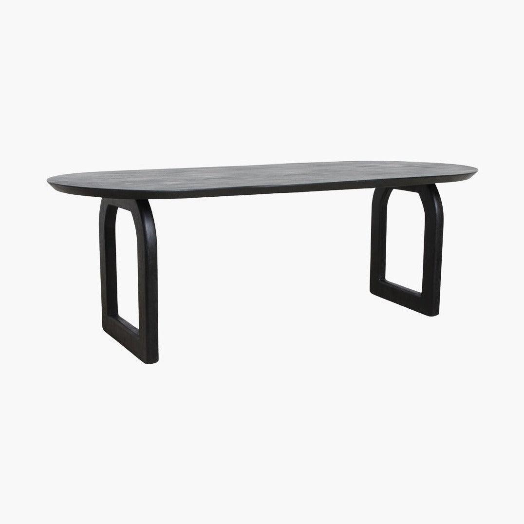 Bullnose Eettafel Open Zwart - Eetkamertafel - afbeelding 4