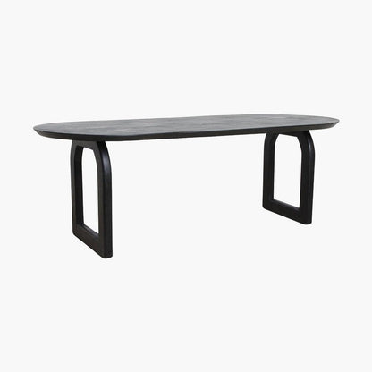 Bullnose Eettafel Open Zwart - Eetkamertafel - afbeelding 4