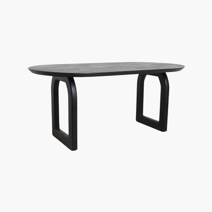 Bullnose Eettafel Open Zwart - Eetkamertafel - afbeelding 6