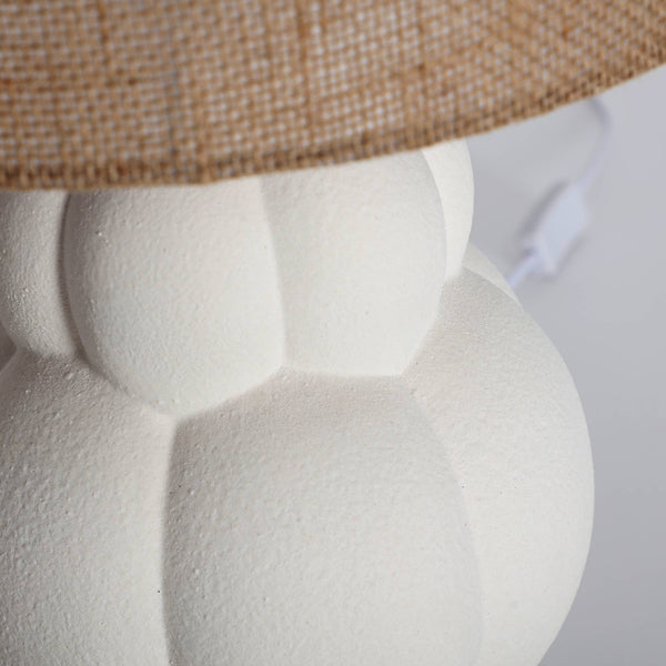 Japandi Tafellamp Bulla - Keramiek Wit