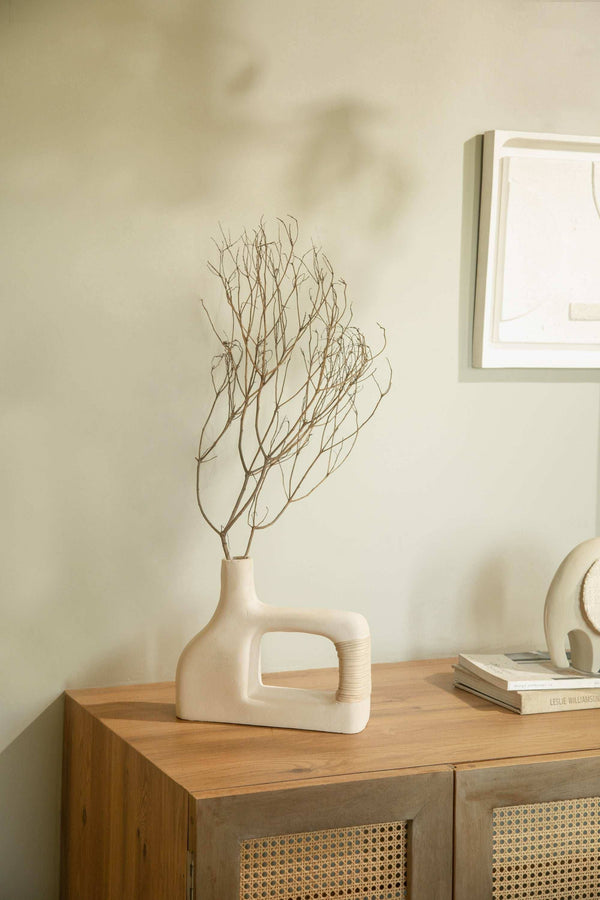 Japandi Vaas Sarafay - Ecomix Crème