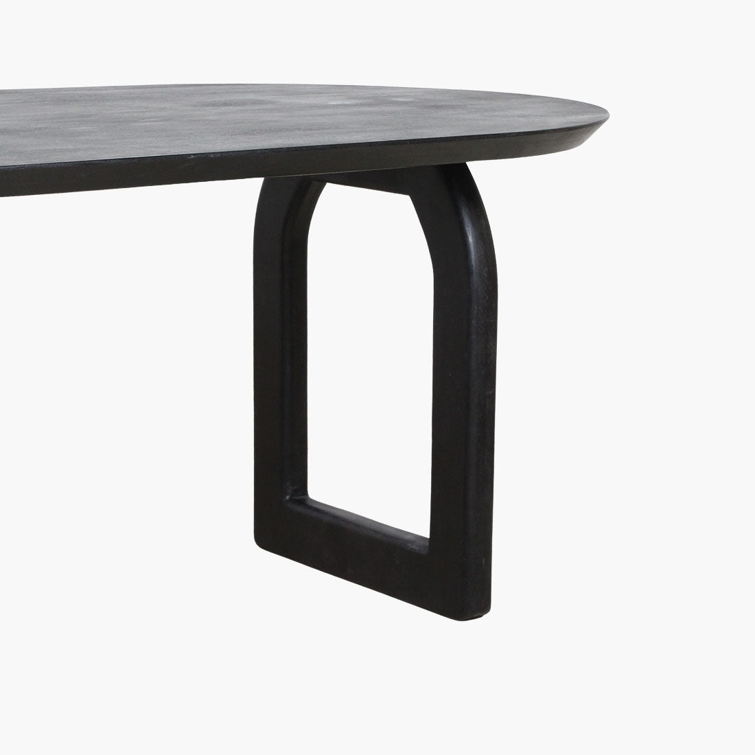 Bullnose Eettafel Mix Zwart 200cm - Eetkamertafel - afbeelding 4