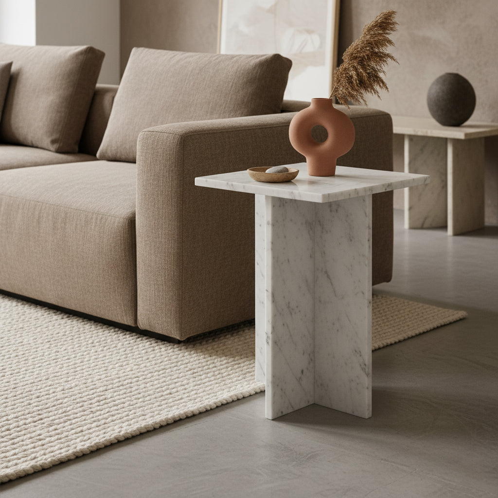 Bijzettafel Beijing Marmer Wit - Bijzettafel - afbeelding 6