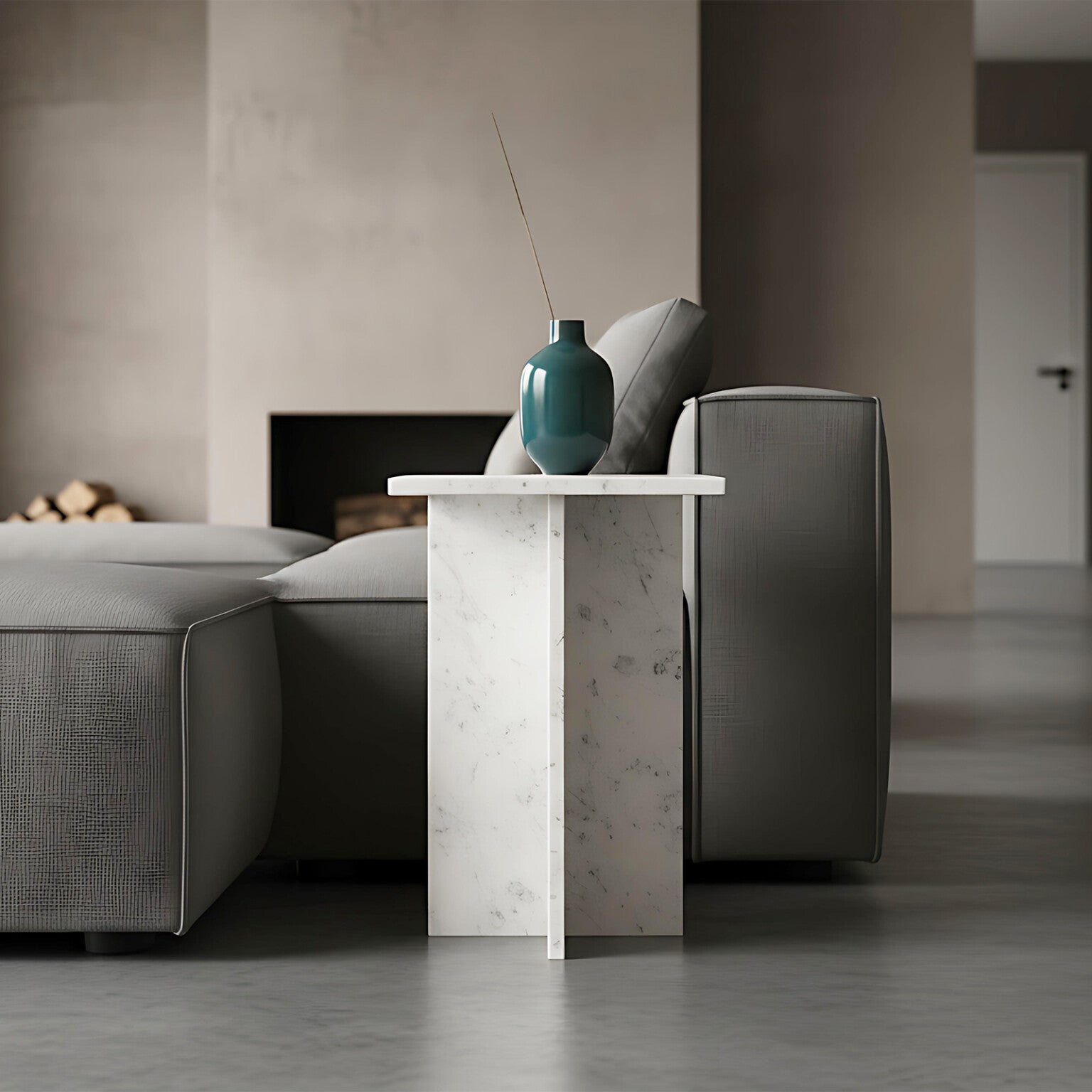 Bijzettafel Beijing Marmer Wit - Bijzettafel - afbeelding 2