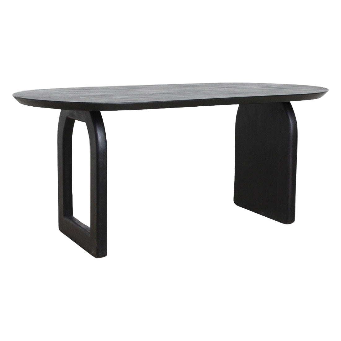 Bullnose Eettafel Mix Zwart 200cm - Eetkamertafel