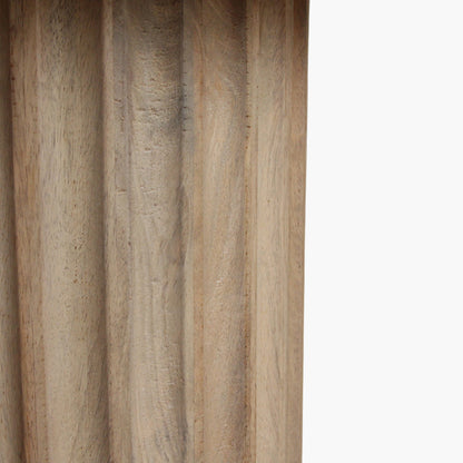 Bijzettafel Reversed Fluted Naturel 55cm - Bijzettafel - afbeelding 4