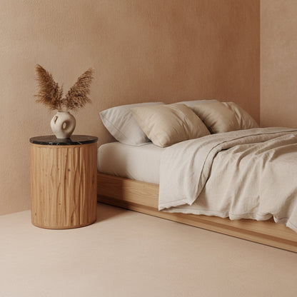 Ronde Bijzettafel Langkawi Marmer Zwart - Bijzettafel - afbeelding 2