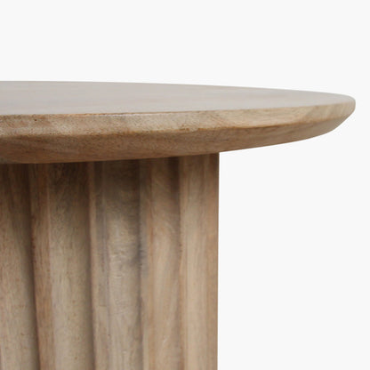 Bijzettafel Reversed Fluted Naturel 55cm - Bijzettafel - afbeelding 2