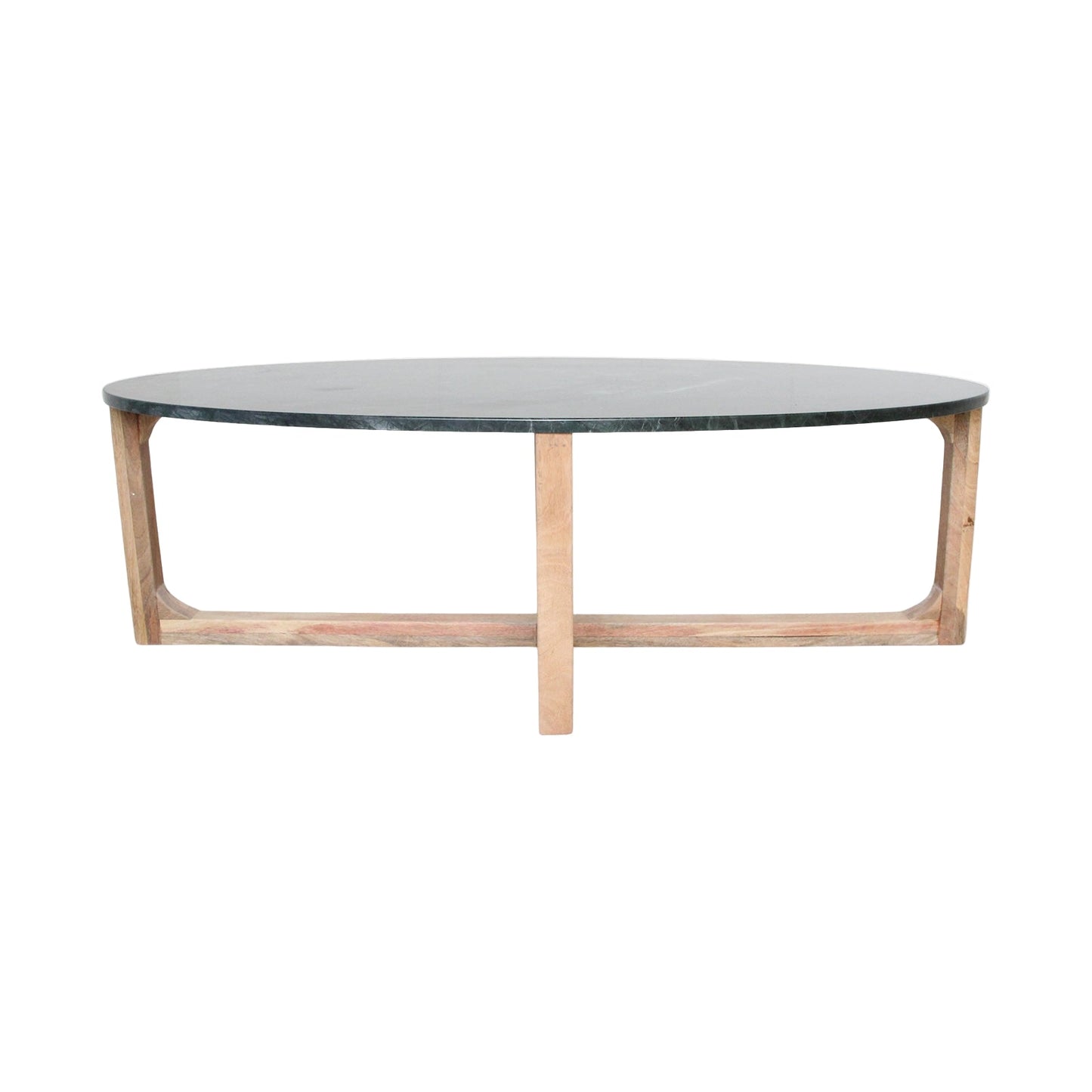 Salontafel Marmer Ovaal Groen - Salontafel