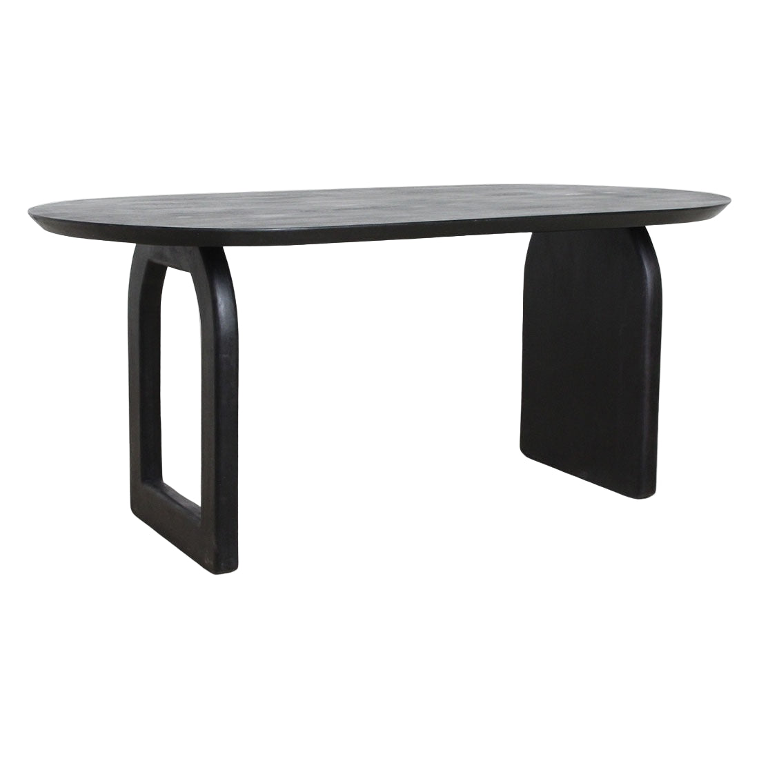 Bullnose Eettafel Mix Zwart 240cm - Eetkamertafel