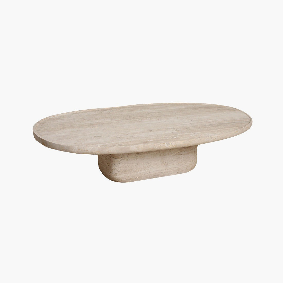 Travertin Salontafel Ovaal - Salontafel - afbeelding 3