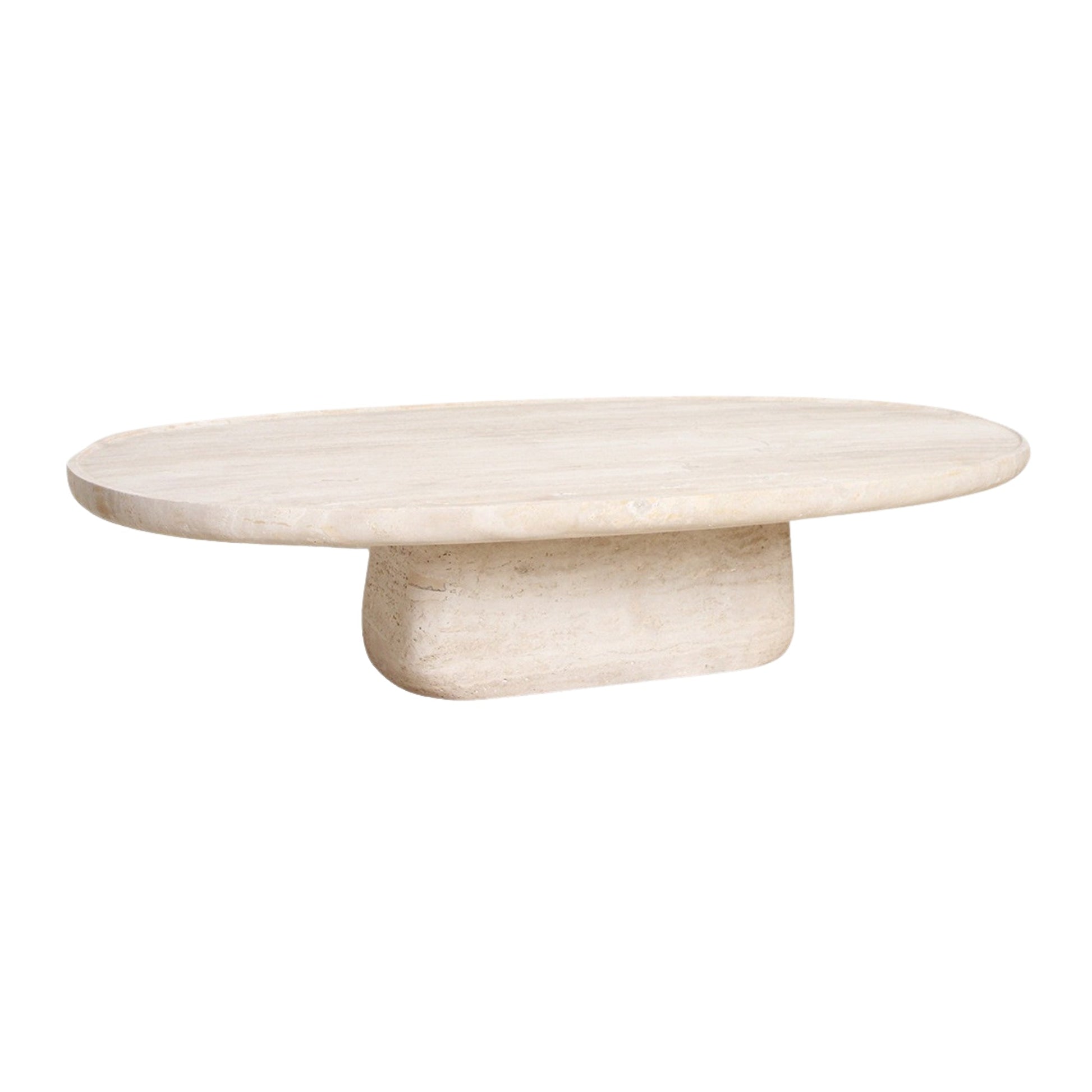 Travertin Salontafel Ovaal - Salontafel